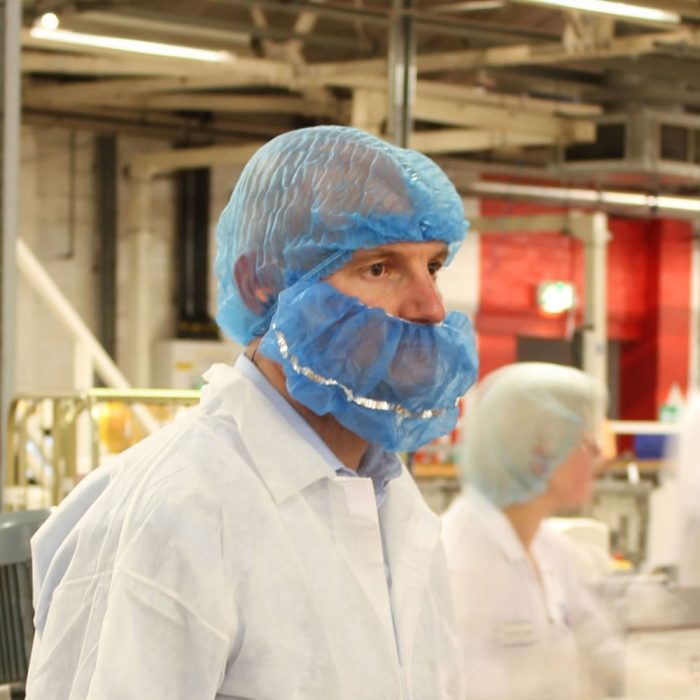 metal detectable beard and hair covers