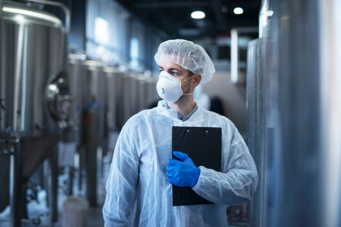 Man in PPE