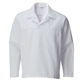 Alsico Long Sleeved Smock Top white