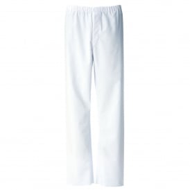 T982 Alsico Polycotton Food Trade Trousers No Pockets White