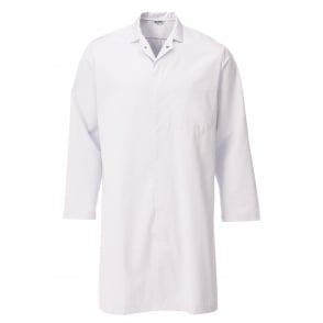Alsico Polycotton White Lab Coat Without External Pockets