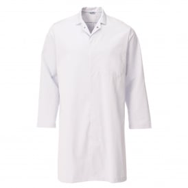 Alsico Polycotton White Lab Coat Without External Pockets