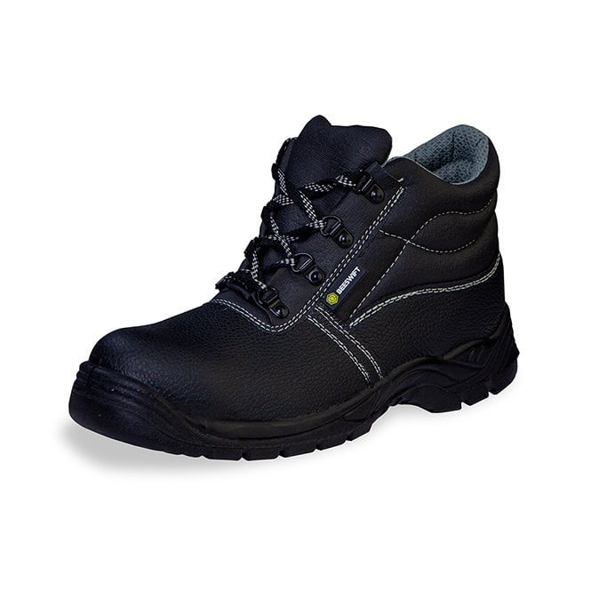 Beeswift D/D CHUKKA S3 Steel Toe & Midsole Leather Safety Boot Black
