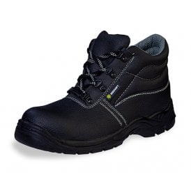 D/D CHUKKA S3 Steel Toe & Midsole Leather Safety Boot Black