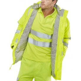 Fire Retardant Anti-static Padded Jacket Saturn Yellow