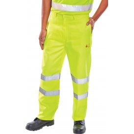 Fire Retardant Anti Static Trousers En471 Saturn Yellow