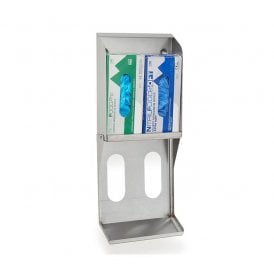 Double Box Stainless Steel Glove Dispenser