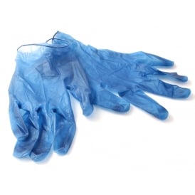 Metal Detectable Disposable Vinyl Gloves (Pack of 100)