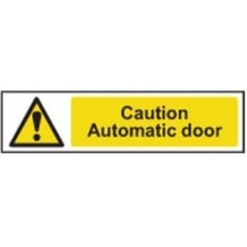 Caution Automatic door Sign
