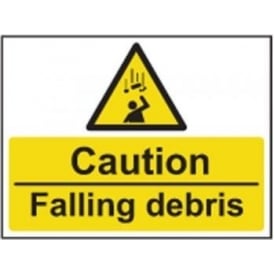 Caution Falling debris Sign