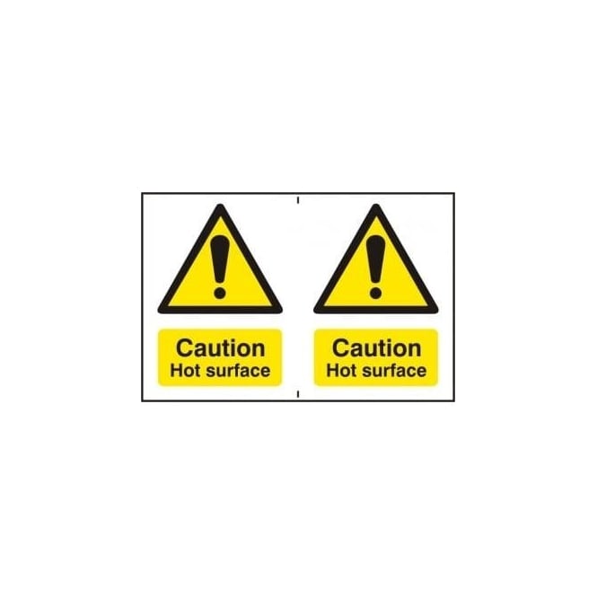 Complete Safety Supplies Caution Hot surface - 2 per sheet