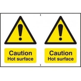 Caution Hot surface - 2 per sheet