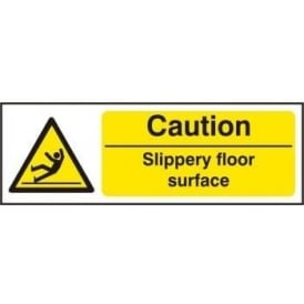 Caution Slippery Floor Surface Sign