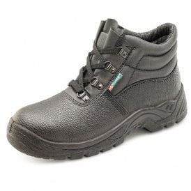 CLICK 4 D-RING Steel Toe Leather Safety Boot Black CDDCBL Front