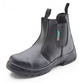 CLICK DD Leather Dealer Safety Boot Steal Toe Cap Black CF16BL