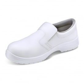CF832 Click Slip On Steel Toe Cap Non Slip Work Shoes White