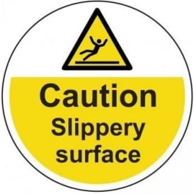Caution Slippery Surface Floor Sign