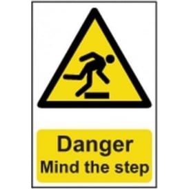 Danger Mind the step Sign