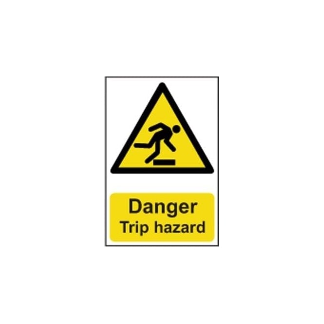 Complete Safety Supplies Danger Trip Hazard - 200 x 300 PVC