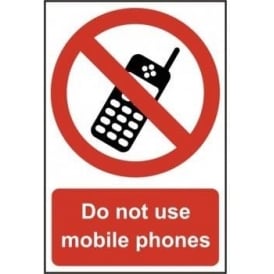 Do Not Use Mobile Phones Sign