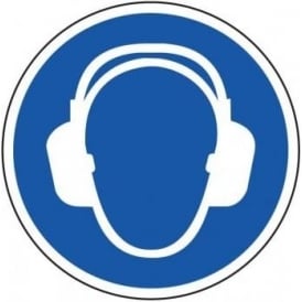 Ear Protection Area Floor Sign