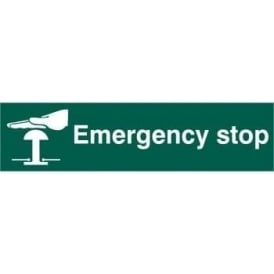 Emergency Stop Button Sign