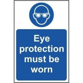 Eye Protection Must Be Worn Sign