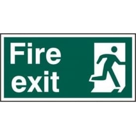 Fire Exit Sign with Man Running Right