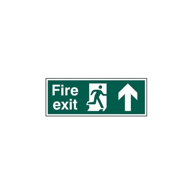 Complete Safety Supplies Fire Exit Sign with Man running Right with Up Arrow