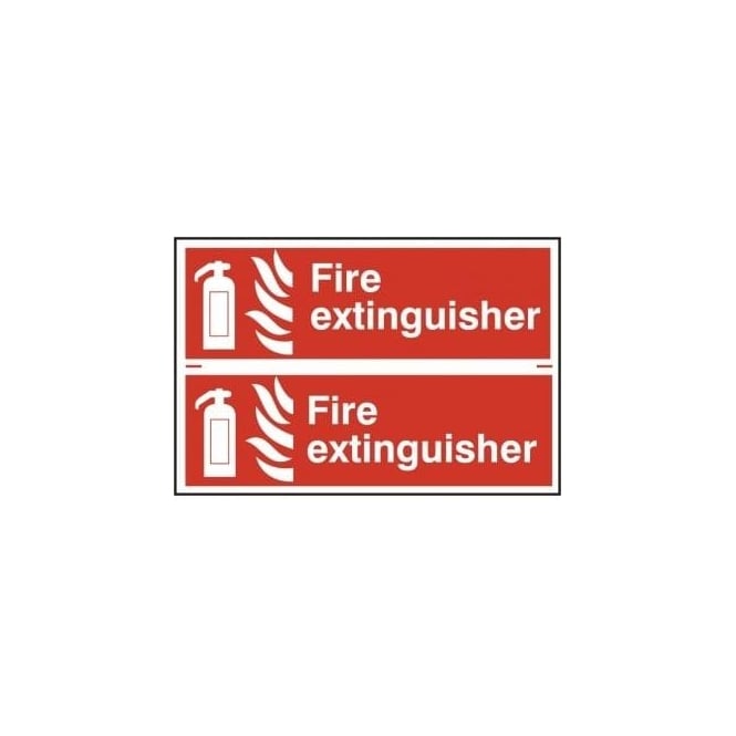 Complete Safety Supplies Fire Extinguisher Sign - 2 per sheet