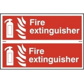Fire Extinguisher Sign - 2 per sheet