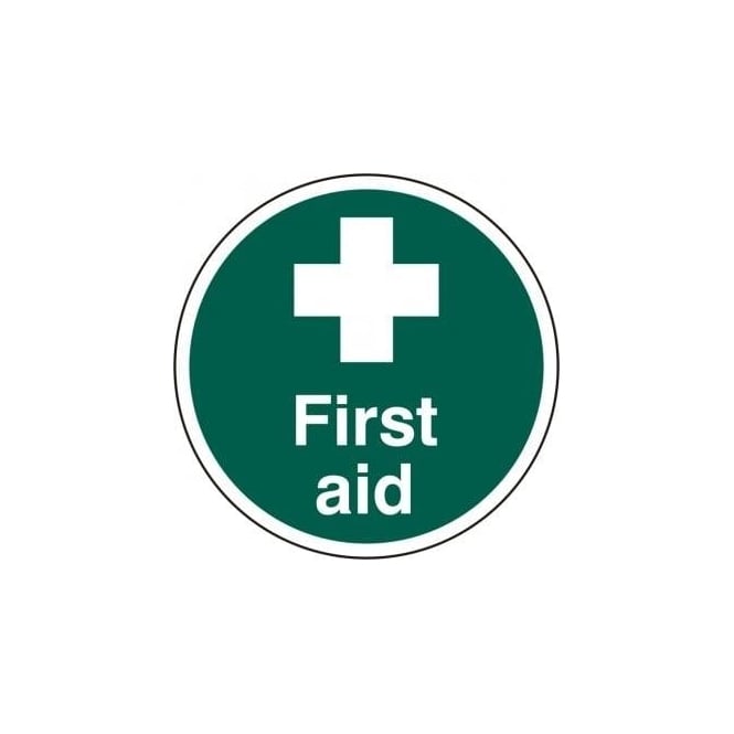 Complete Safety Supplies First Aid Floor Sign