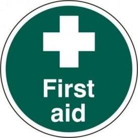 First Aid Floor Sign