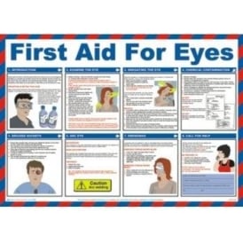 First Aid for Eyes Safety Poster