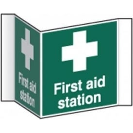 First Aid Station Projecting Sign