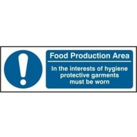 Food Preparation Area Sign
