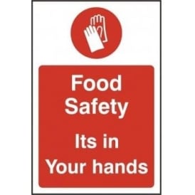 Food Safety Is In Your Hands Sign
