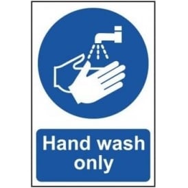 Hand Wash Only Sign