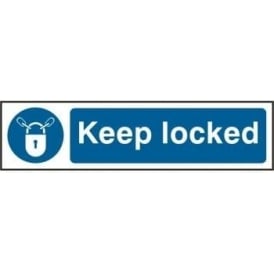 Keep Locked - Mini Sign