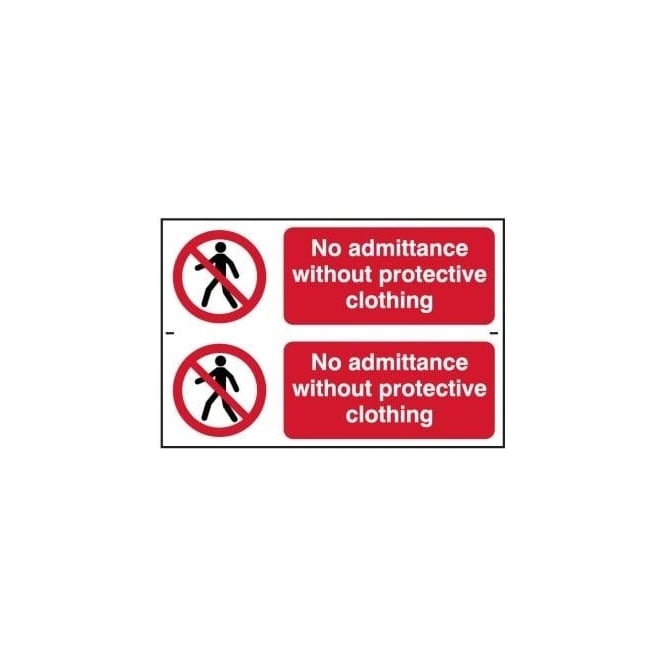 Complete Safety Supplies No Admittance without Protective Clothing Sign
