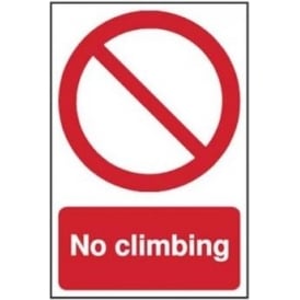 No Climbing Sign