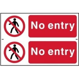 No Entry Sign 2 per sheet