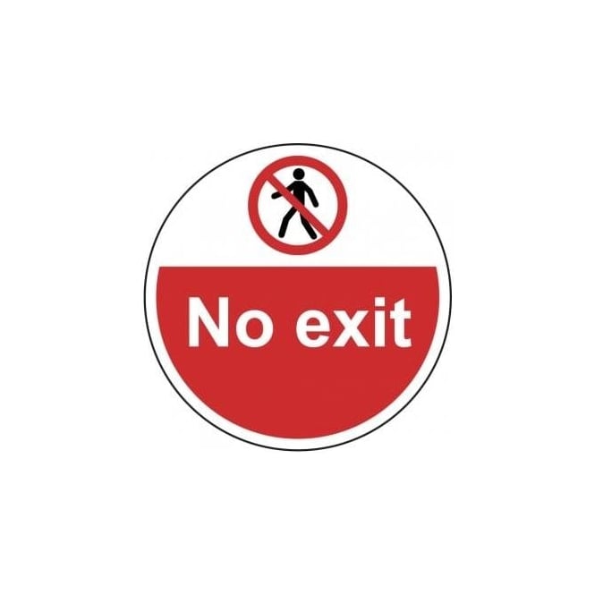 Complete Safety Supplies No Exit Floor Sign