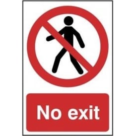 No Exit Sign - 200 x 300