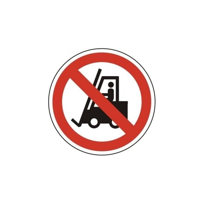 Complete Safety Supplies No Forklift Trucks Floor Sign