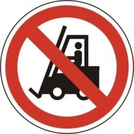No Forklift Trucks Floor Sign