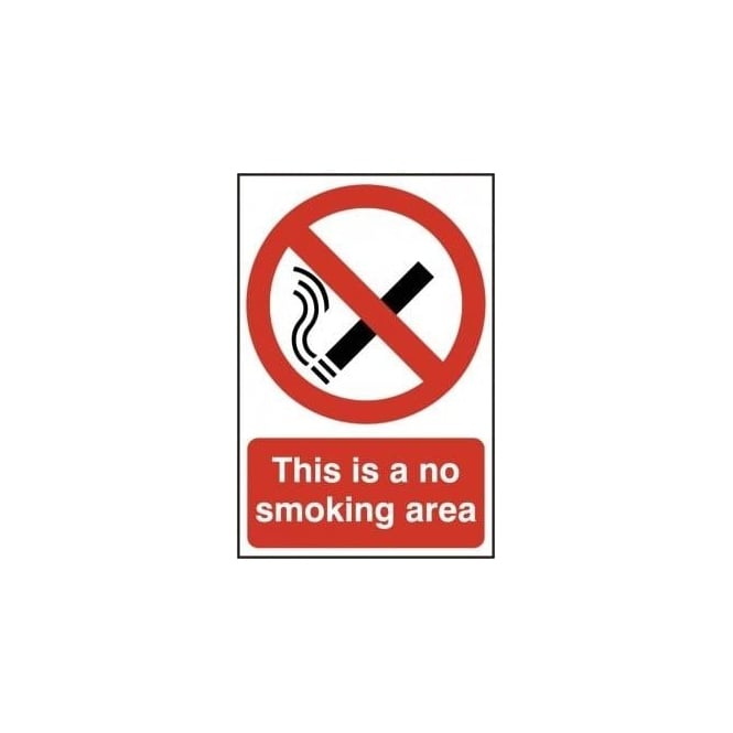 Complete Safety Supplies No Smoking Area Sign