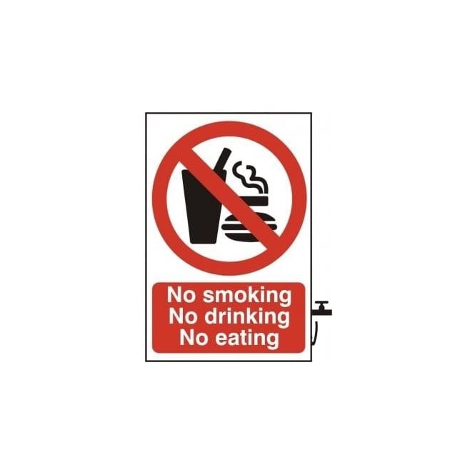 Complete Safety Supplies No Smoking/Drinking/Eating Sign