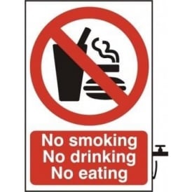 No Smoking/Drinking/Eating Sign