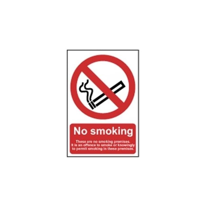 Complete Safety Supplies No Smoking In These Premises Sign